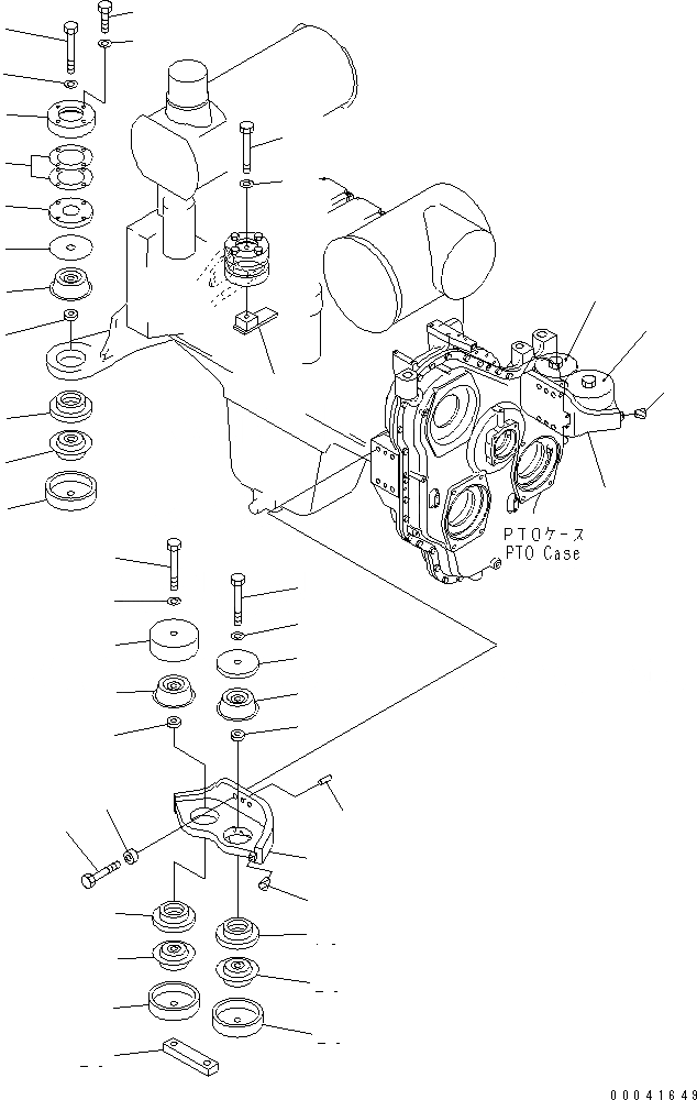 Схема запчастей Komatsu PC800LC-8K - КРЕПЛЕНИЕ ДВИГАТЕЛЯ B КОМПОНЕНТЫ ДВИГАТЕЛЯ