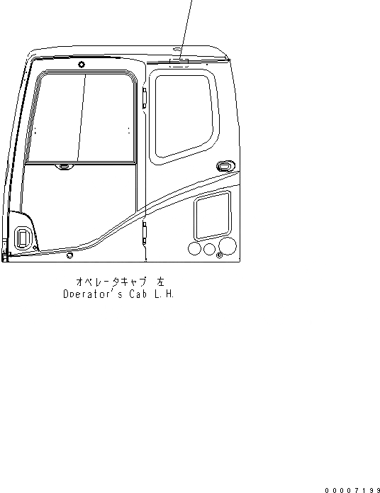 Схема запчастей Komatsu PC800SE-7-M1 - ПРЕДУПРЕЖДАЮЩ. МАРКИРОВКА (ДЛЯ КАРЬЕРН) МАРКИРОВКА