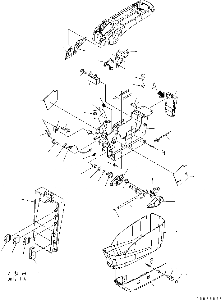 Схема запчастей Komatsu PC800SE-8R - ОСНОВН. КОНСТРУКЦИЯ (КАБИНА) (КОНСОЛЬ¤ ЛЕВ.) (НИЖН.) КАБИНА ОПЕРАТОРА И СИСТЕМА УПРАВЛЕНИЯ