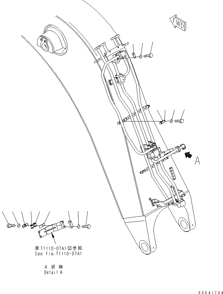 Схема запчастей Komatsu PC800SE-8R - СТРЕЛА (7.M) (ЦИЛИНДР РУКОЯТИТРУБЫ) (КРЕПЛЕНИЕ) (ДЛЯ ЭКСКАВАТ.) РАБОЧЕЕ ОБОРУДОВАНИЕ