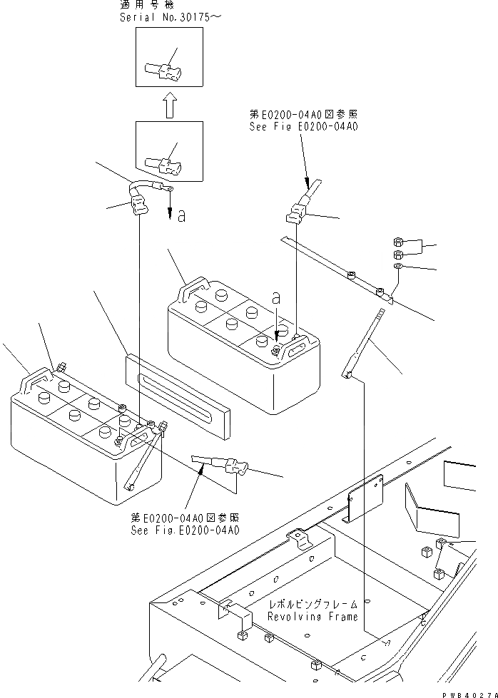 Схема запчастей Komatsu PC800SE-6 - АККУМУЛЯТОР (NS) (СУХ.) (КРОМЕ ЯПОН.) ЭЛЕКТРИКА