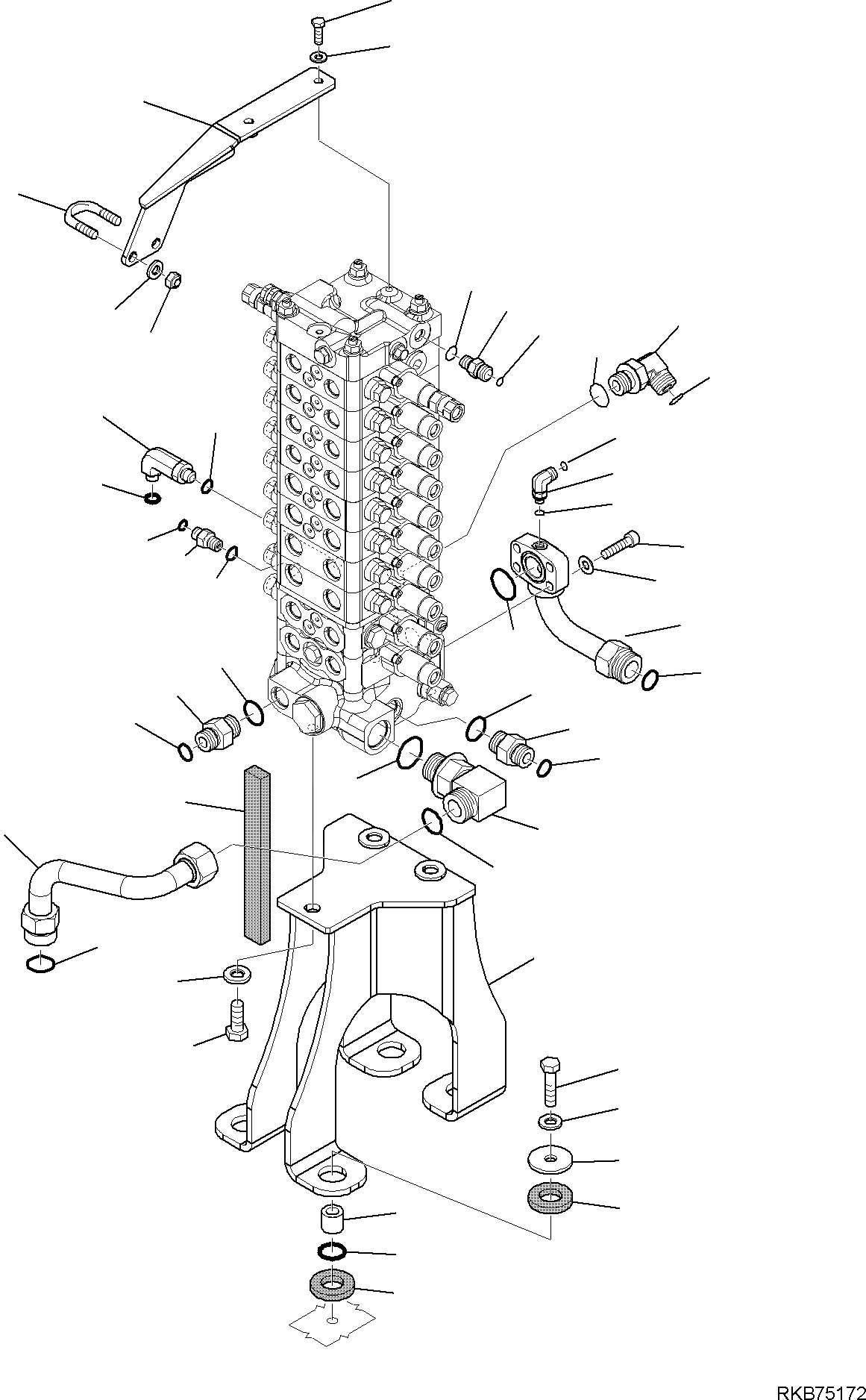 Схема запчастей Komatsu PC80MR-3 - -СЕКЦ. УПРАВЛЯЮЩ. КЛАПАН (СОЕДИНИТЕЛЬН. ЧАСТИ) (/) РАБОЧЕЕ ОБОРУДОВАНИЕ ГИДРАВЛИКА