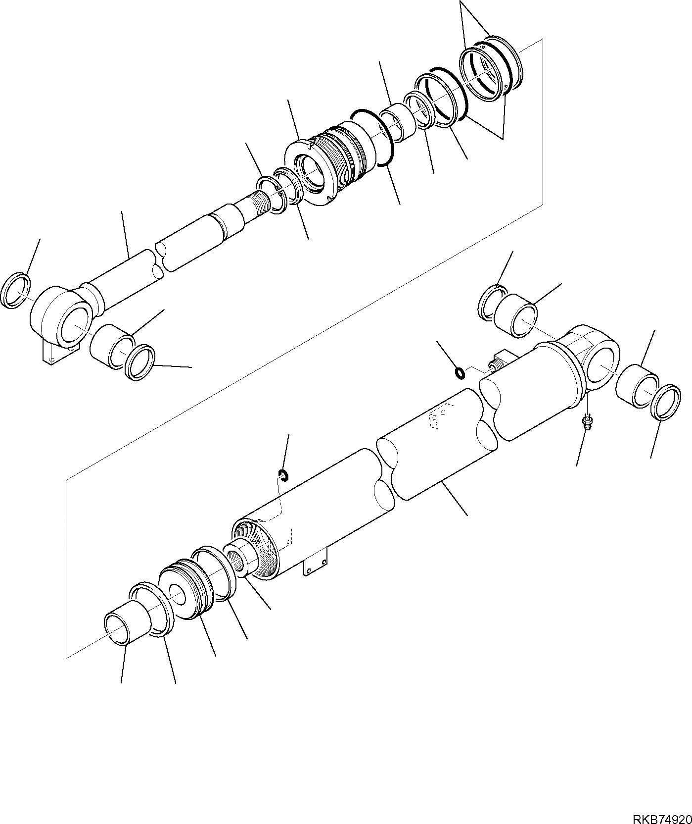 Схема запчастей Komatsu PC80MR-3 - ЦИЛИНДР СТРЕЛЫ(/) РАБОЧЕЕ ОБОРУДОВАНИЕ