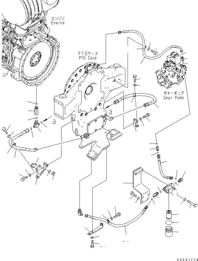 Схема запчастей Komatsu PC850-8 - МЕХ-М ОТБОРА МОЩНОСТИ (СМАЗЫВАЮЩ. ЛИНИЯ) КОМПОНЕНТЫ ДВИГАТЕЛЯ