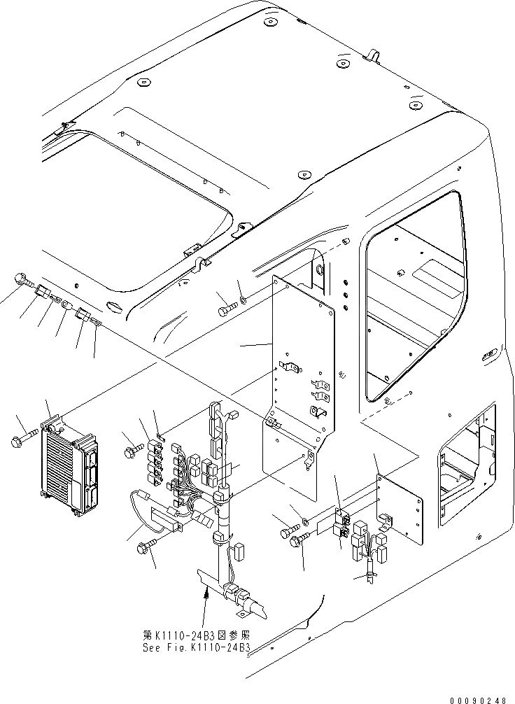 Схема запчастей Komatsu PC850-8 - ОСНОВН. КОНСТРУКЦИЯ (КАБИНА) (ПАНЕЛЬ) (KAL СПЕЦ-Я.)(№-) КАБИНА ОПЕРАТОРА И СИСТЕМА УПРАВЛЕНИЯ