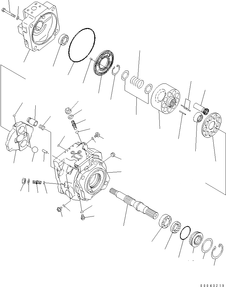 Схема запчастей Komatsu PC850-8 - ОСНОВН. НАСОС (/)(№-) ОСНОВН. КОМПОНЕНТЫ И РЕМКОМПЛЕКТЫ