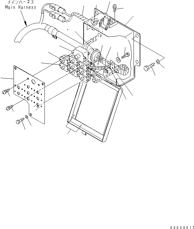 Схема запчастей Komatsu PC850-8 - ЭЛЕКТРОПРОВОДКА (АВТОМ. ВЫКЛЮЧАТЕЛЬ)(№-) ЭЛЕКТРИКА
