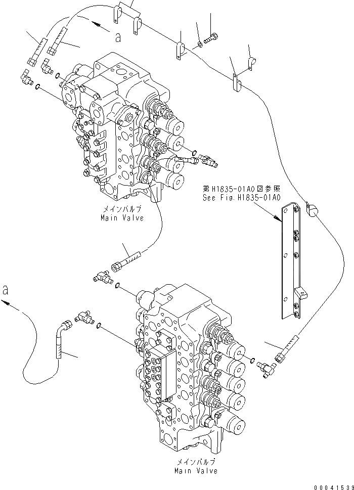 Схема запчастей Komatsu PC850-8 - PPC СТРЕЛА И ЛИНИЯ КОВША(№-) ГИДРАВЛИКА