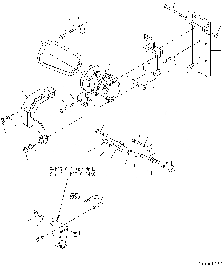 Схема запчастей Komatsu PC850SE-8 - КОНДИЦ. ВОЗДУХА (КОМПРЕССОР)(ЕС REG.ARRANGEMENT)(№-) КАБИНА ОПЕРАТОРА И СИСТЕМА УПРАВЛЕНИЯ