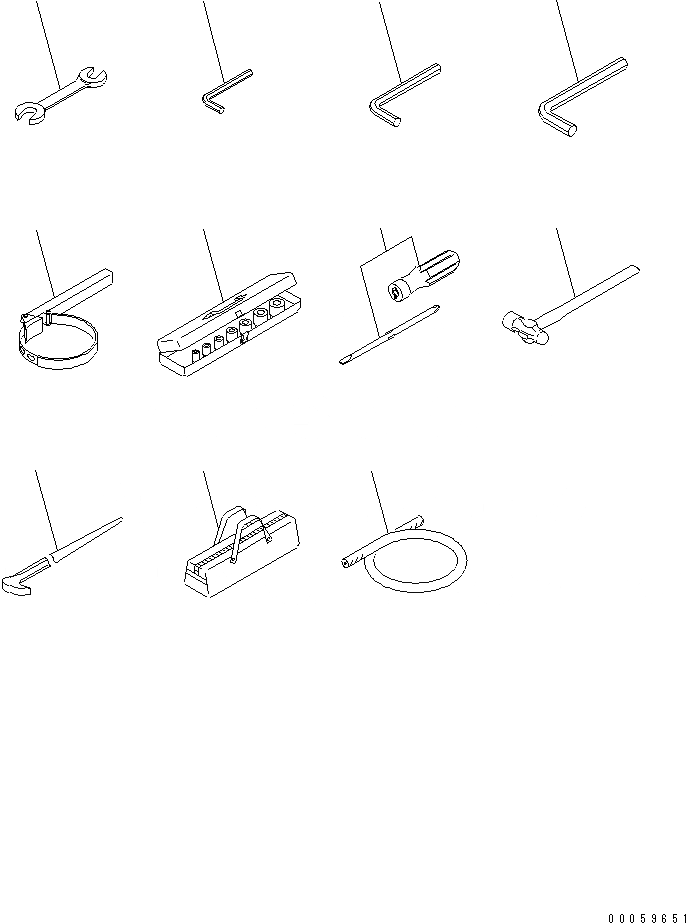Схема запчастей Komatsu PC850SE-8R - ИНСТРУМЕНТ АКСЕССУАРЫ