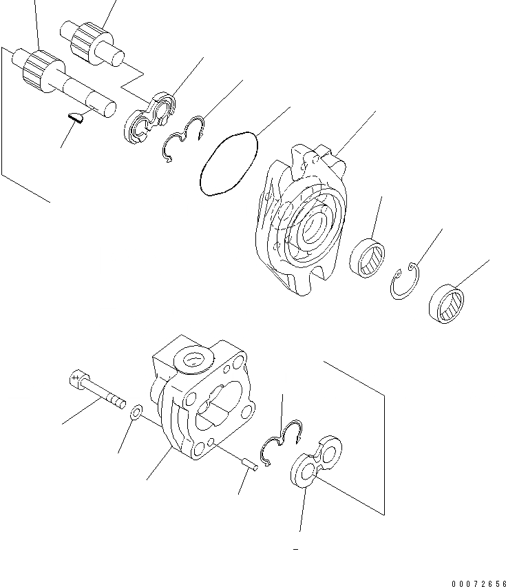 Схема запчастей Komatsu PC850SE-8R - ОСНОВН. НАСОС (/)(№-9) ОСНОВН. КОМПОНЕНТЫ И РЕМКОМПЛЕКТЫ