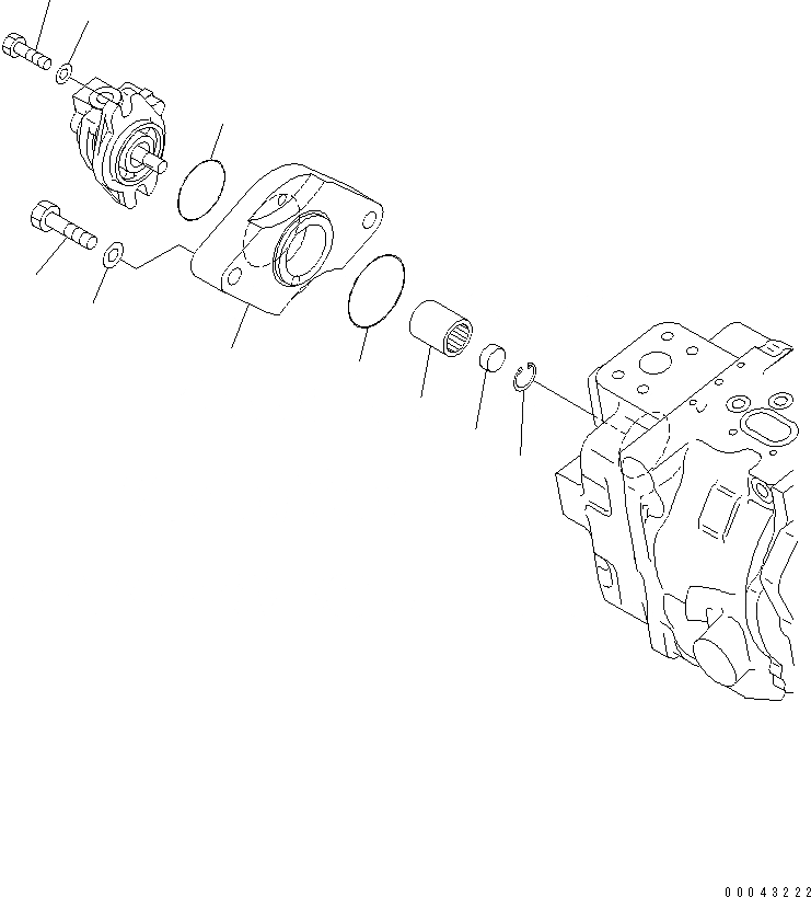 Схема запчастей Komatsu PC850SE-8 - ОСНОВН. НАСОС (/)(№-) ОСНОВН. КОМПОНЕНТЫ И РЕМКОМПЛЕКТЫ