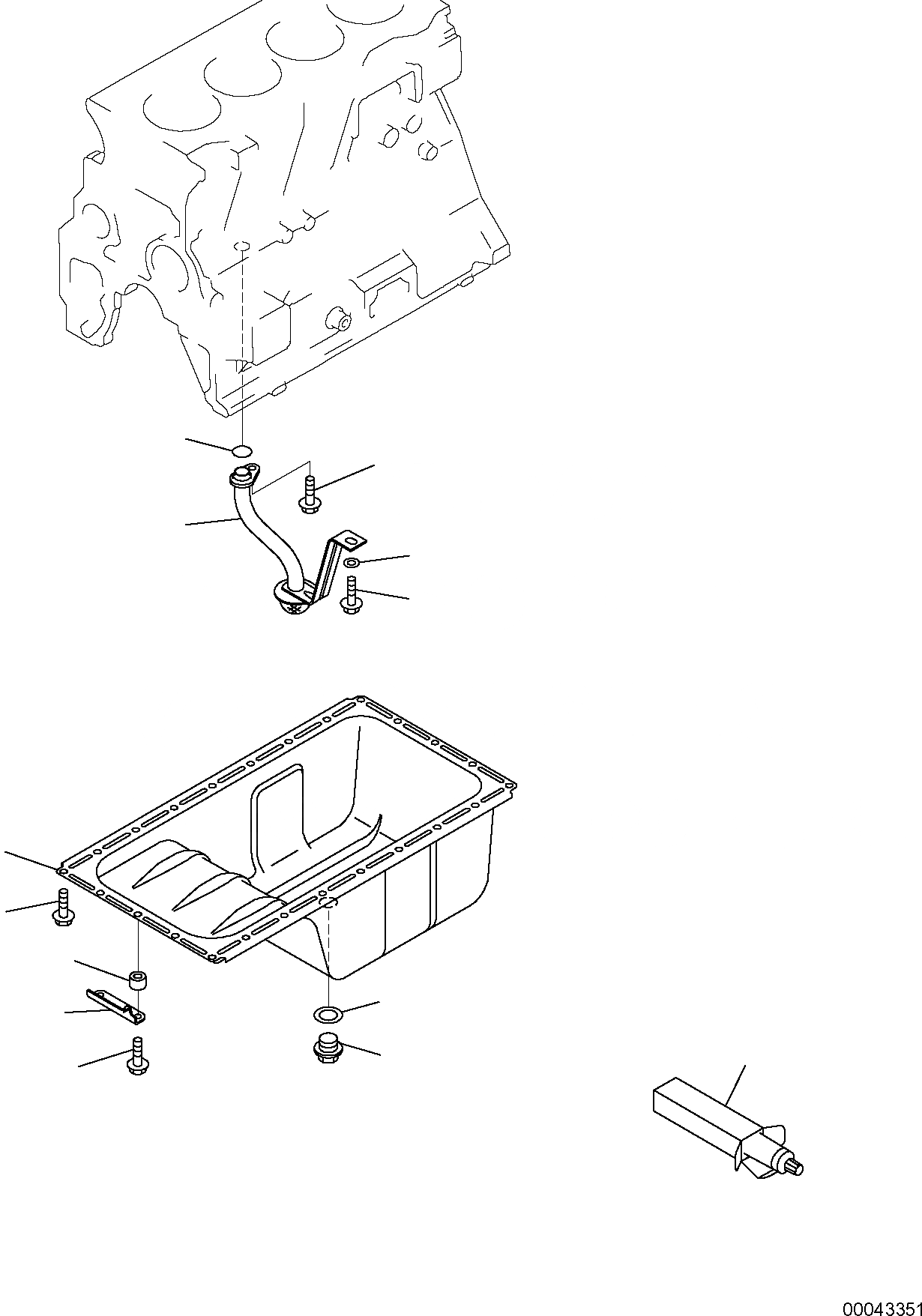 Схема запчастей Komatsu PC88MR-6 - СИСТЕМА СМАЗКИ МАСЛ. НАСОС ДВИГАТЕЛЬ