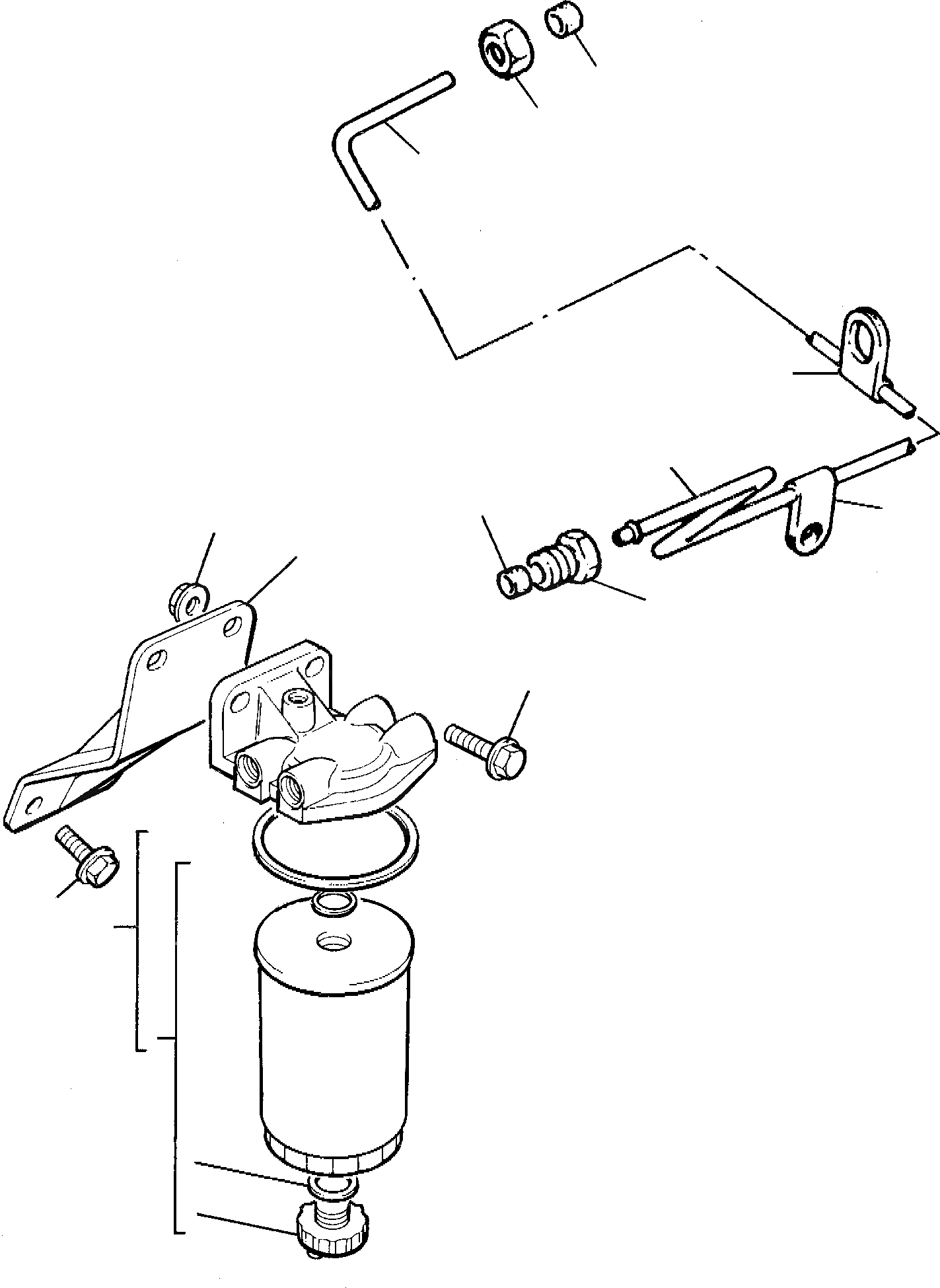 Схема запчастей Komatsu PC95-1 - ТОПЛИВН. ФИЛЬТР. ДВИГАТЕЛЬ