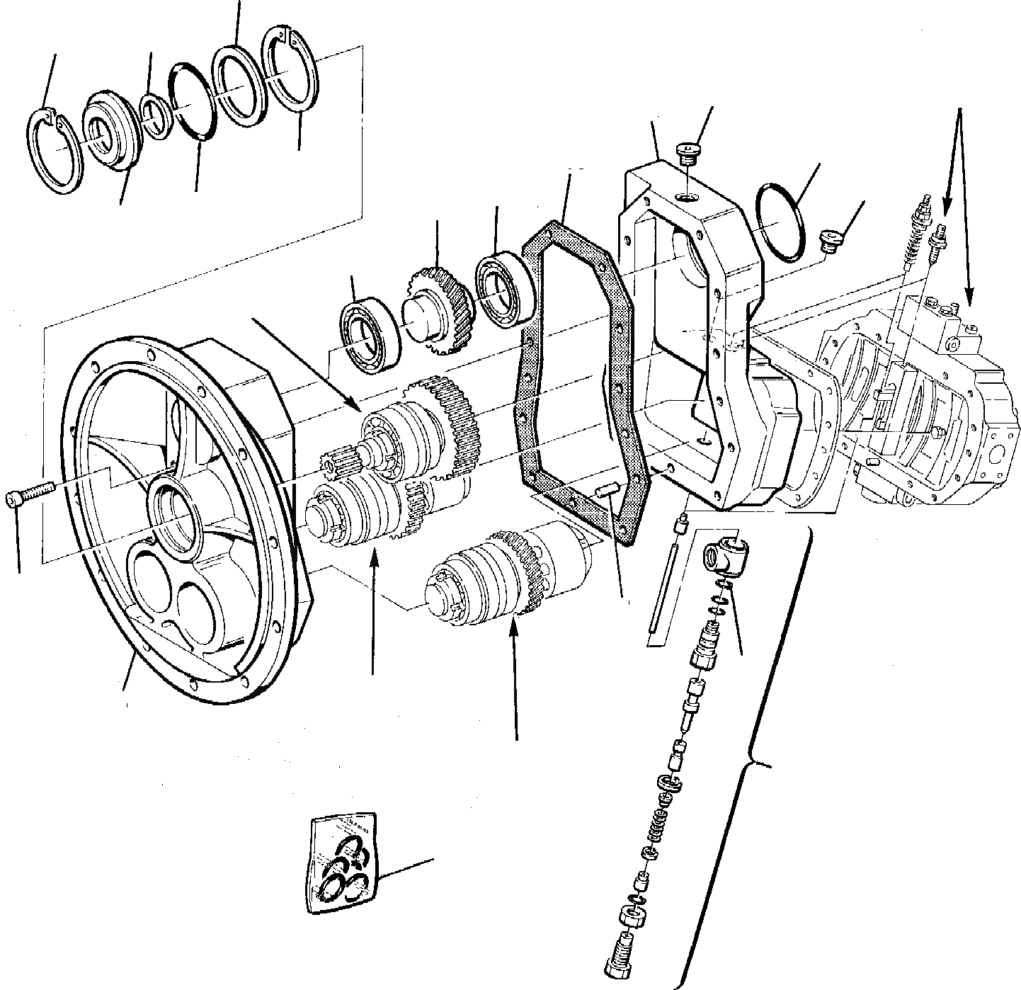 Схема запчастей Komatsu PC95-1 - ГИДР. НАСОС. (/7) УПРАВЛ-Е РАБОЧИМ ОБОРУДОВАНИЕМ