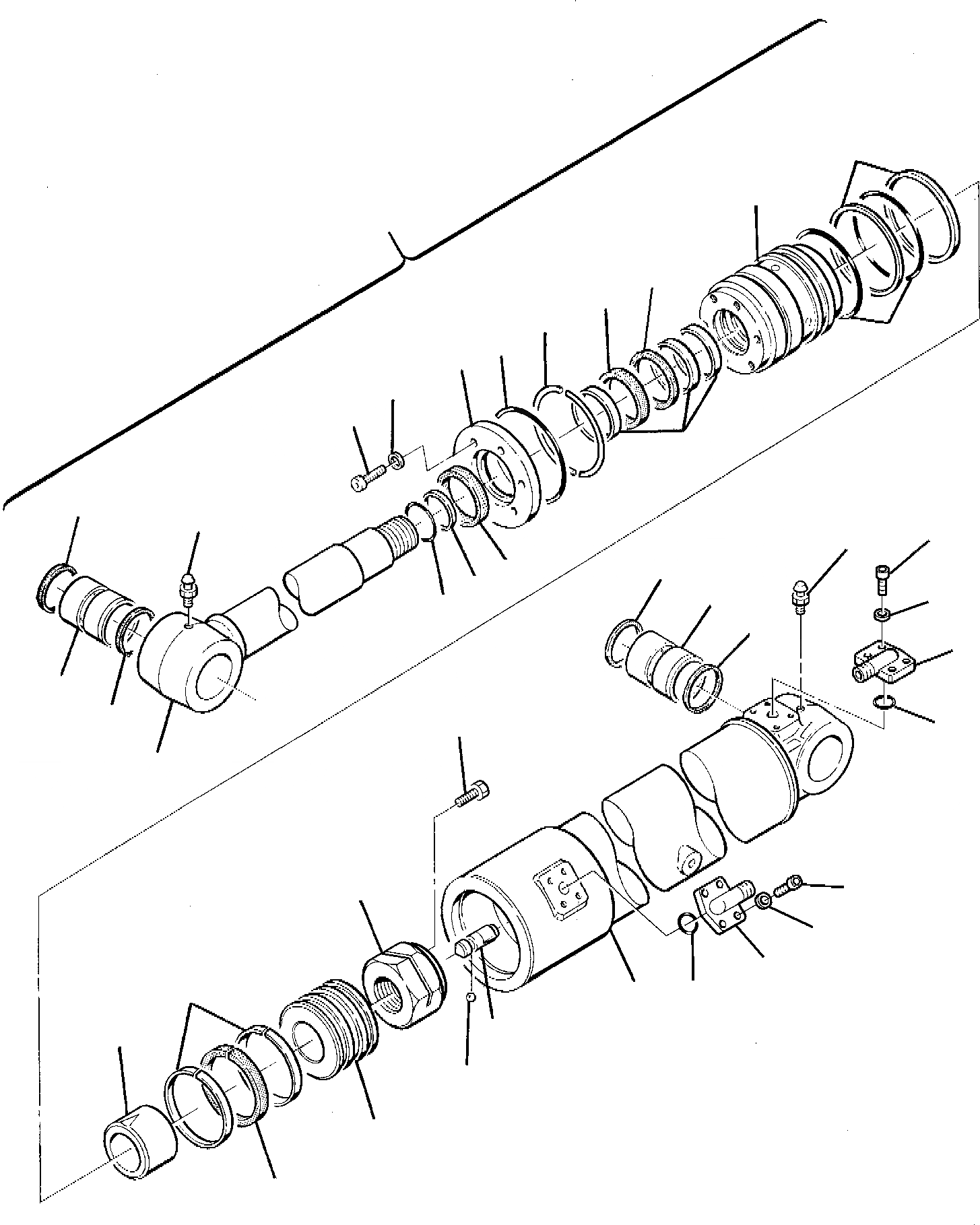 Схема запчастей Komatsu PC95-1 - ЦИЛИНДР РУКОЯТИ РАБОЧЕЕ ОБОРУДОВАНИЕ