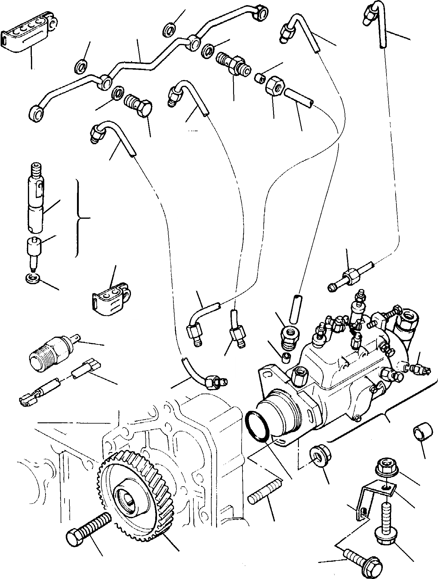 Схема запчастей Komatsu PC95-1 USA - ТОПЛИВН. ВПРЫСК ОБОРУД-Е ДВИГАТЕЛЬ