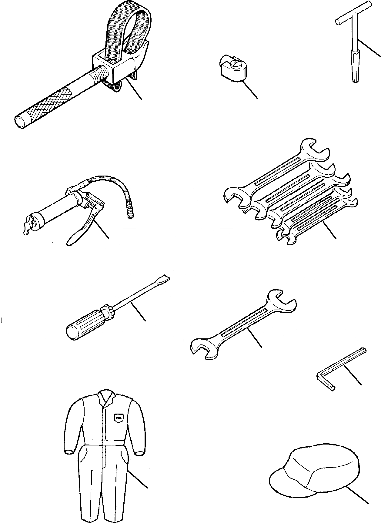 Схема запчастей Komatsu PC95-1 USA - ИНСТРУМЕНТ МАРКИРОВКА
