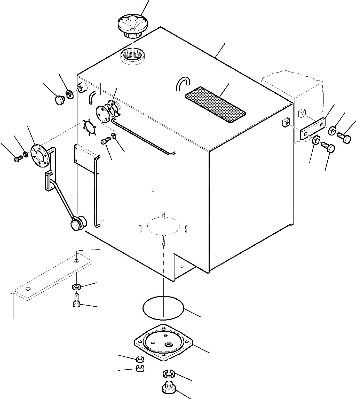 Схема запчастей Komatsu PC95R-2 USA - ТОПЛИВН. БАК. КОМПОНЕНТЫ ДВИГАТЕЛЯ И ЭЛЕКТРИКА