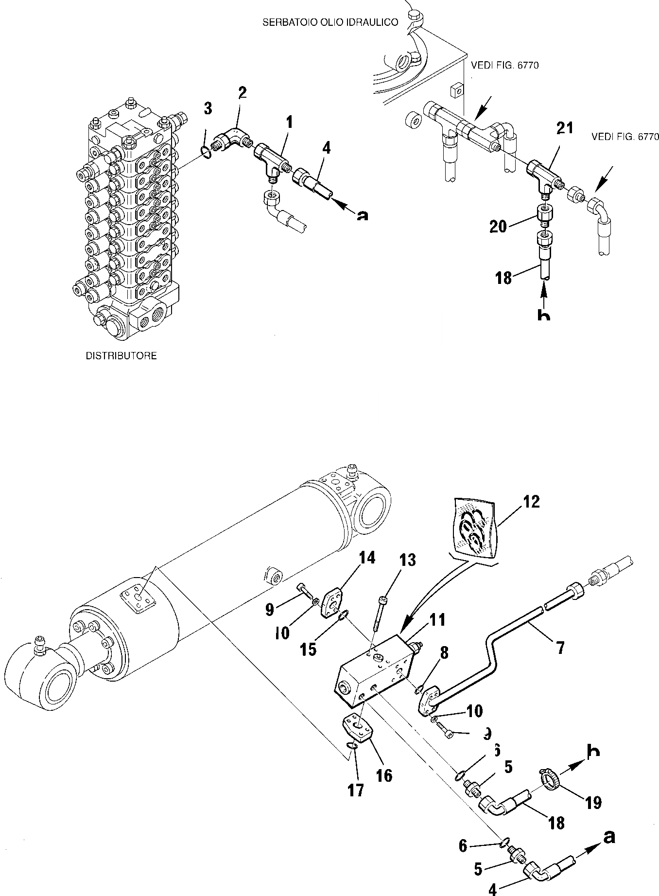 Схема запчастей Komatsu PC95R-2 - ГИДРОЛИНИЯ (ЦИЛИНДР РУКОЯТИ) (КЛАПАН БЕЗОПАСНОСТИ) УПРАВЛ-Е РАБОЧИМ ОБОРУДОВАНИЕМ