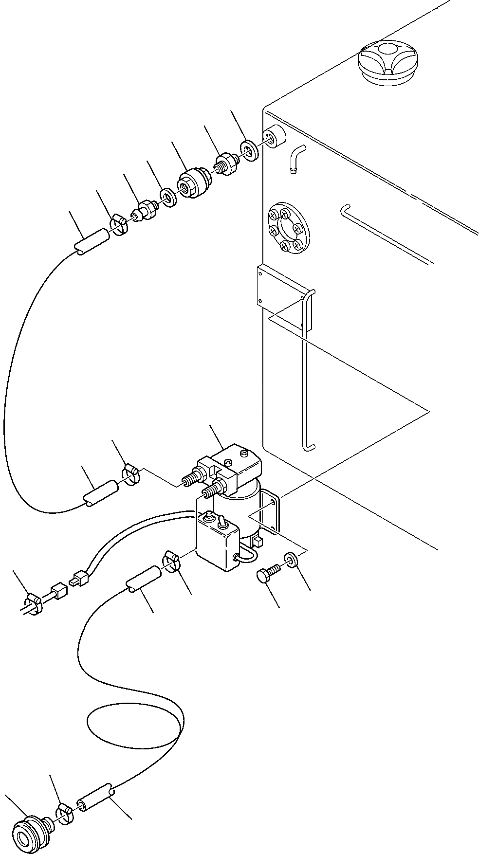 Схема запчастей Komatsu PC95R-2 - НАСОС ДЛЯ АВТОМАТИЧ. ТОПЛ. ЗАПРАВКИ КОМПОНЕНТЫ ДВИГАТЕЛЯ И ЭЛЕКТРИКА