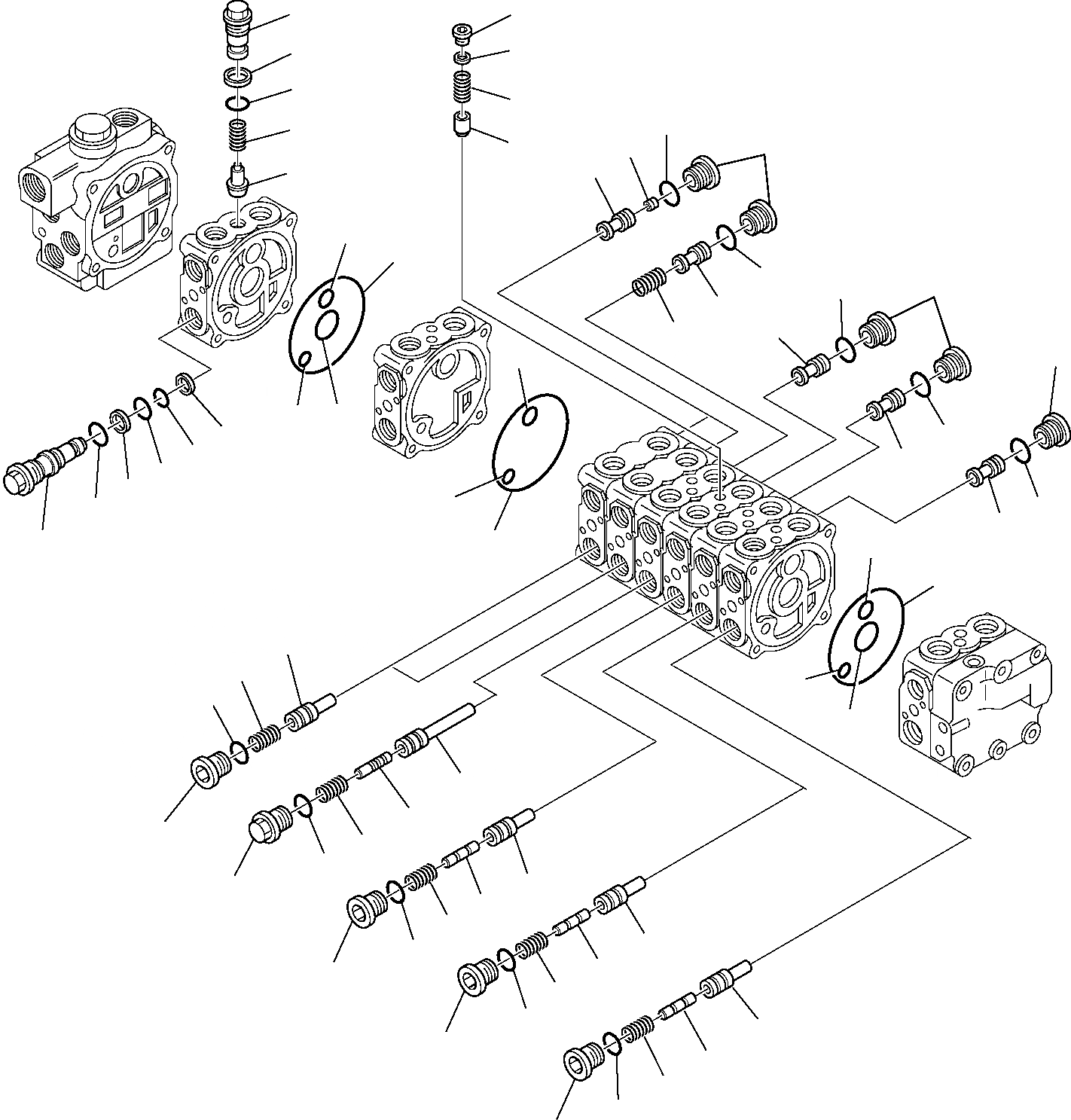 Схема запчастей Komatsu PC95R-2 - УПРАВЛЯЮЩ. КЛАПАН (/7) УПРАВЛ-Е РАБОЧИМ ОБОРУДОВАНИЕМ