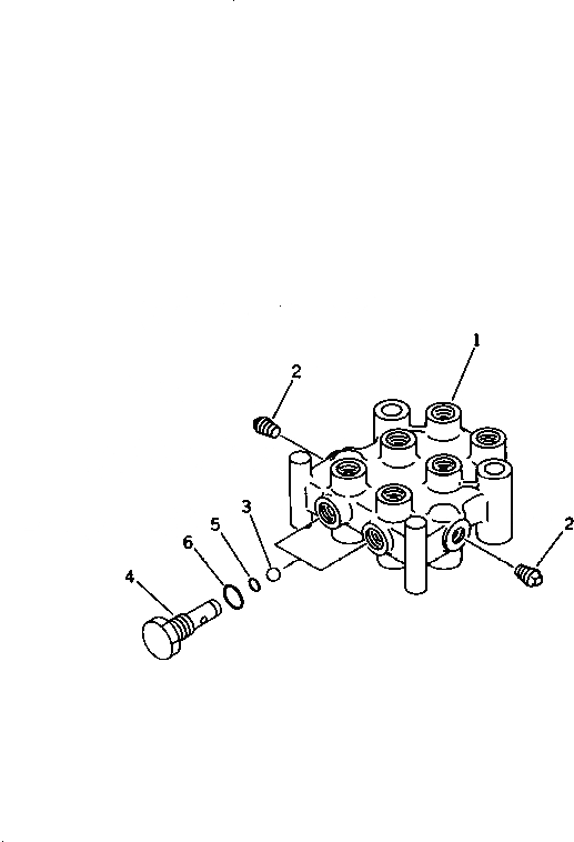 Схема запчастей Komatsu PF3-1 - КОНТРОЛЬ КЛАПАН УПРАВЛ-Е РАБОЧИМ ОБОРУДОВАНИЕМ