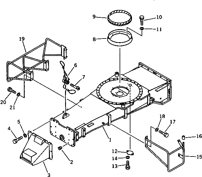 Схема запчастей Komatsu PF3W-1 - ШАССИ (/) ШАССИ¤ ТРАНСМИССИЯ¤ МОСТ¤ КОЛЕСА И ВОЗД. СИСТЕМА