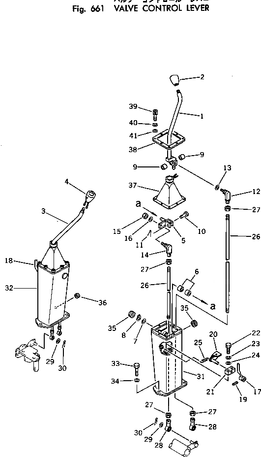 Схема запчастей Komatsu PW100-1 - КЛАПАН РЫЧАГ УПРАВЛ-Я УПРАВЛ-Е РАБОЧИМ ОБОРУДОВАНИЕМ