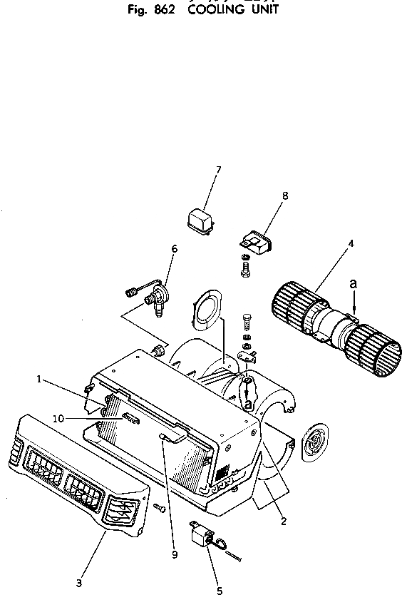 Схема запчастей Komatsu PW100-1 - БЛОК ОХЛАЖДЕНИЯ ОПЦИОННЫЕ КОМПОНЕНТЫ
