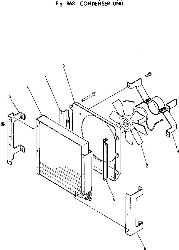 Схема запчастей Komatsu PW100-1 - КОНДЕНСАТОР БЛОК ОПЦИОННЫЕ КОМПОНЕНТЫ