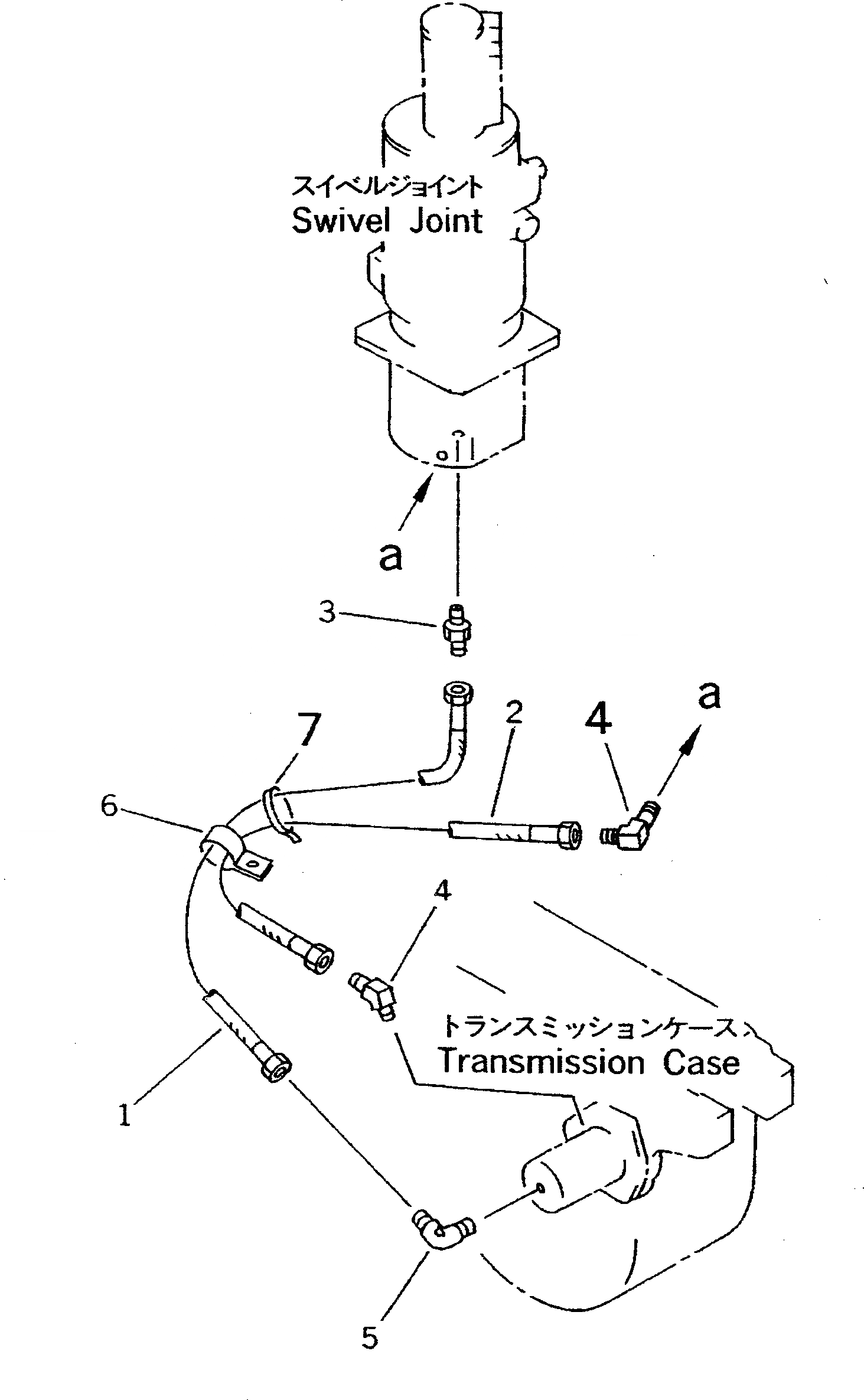 Схема запчастей Komatsu PW100N-3 - НИЖН. ВОЗДУХОВОД (УПРАВЛ-Е ТРАНСМИССИЕЙ)(№-) ШАССИ¤ ТРАНСМИССИЯ¤ МОСТ¤ КОЛЕСА И ВОЗД. СИСТЕМА