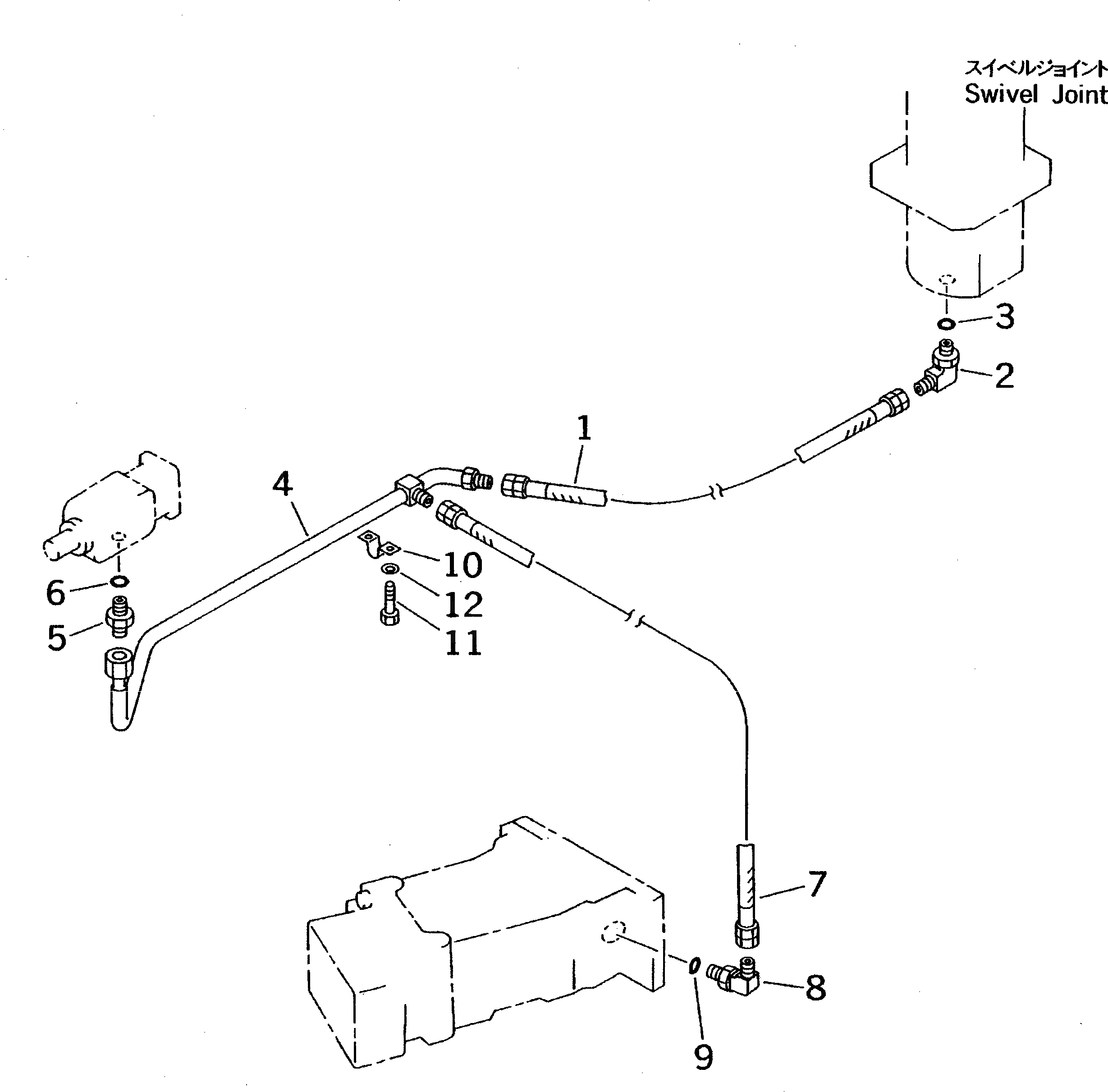 Схема запчастей Komatsu PW100NS-3 - ГИДРОЛИНИЯ (ДРЕНАЖН.)(№-89) ШАССИ¤ ТРАНСМИССИЯ¤ МОСТ¤ КОЛЕСА И ВОЗД. СИСТЕМА