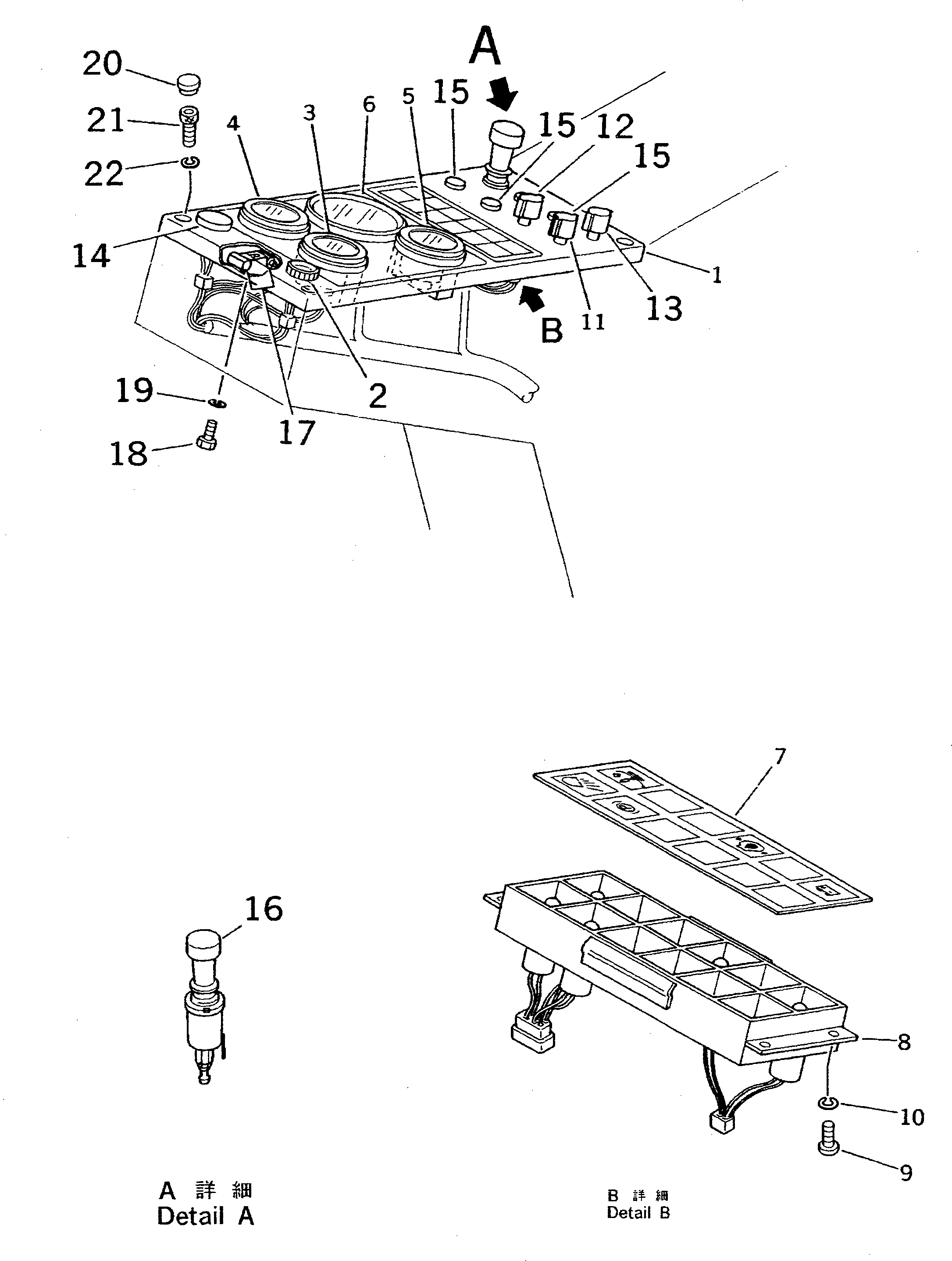 Схема запчастей Komatsu PW100S-3B - ПАНЕЛЬ МОНИТОРА И КОМПОНЕНТЫ (С OLSS)           (ROAD CONSTRUCTION СПЕЦ-Я.)(№8-) КОМПОНЕНТЫ ДВИГАТЕЛЯ И ЭЛЕКТРИКА