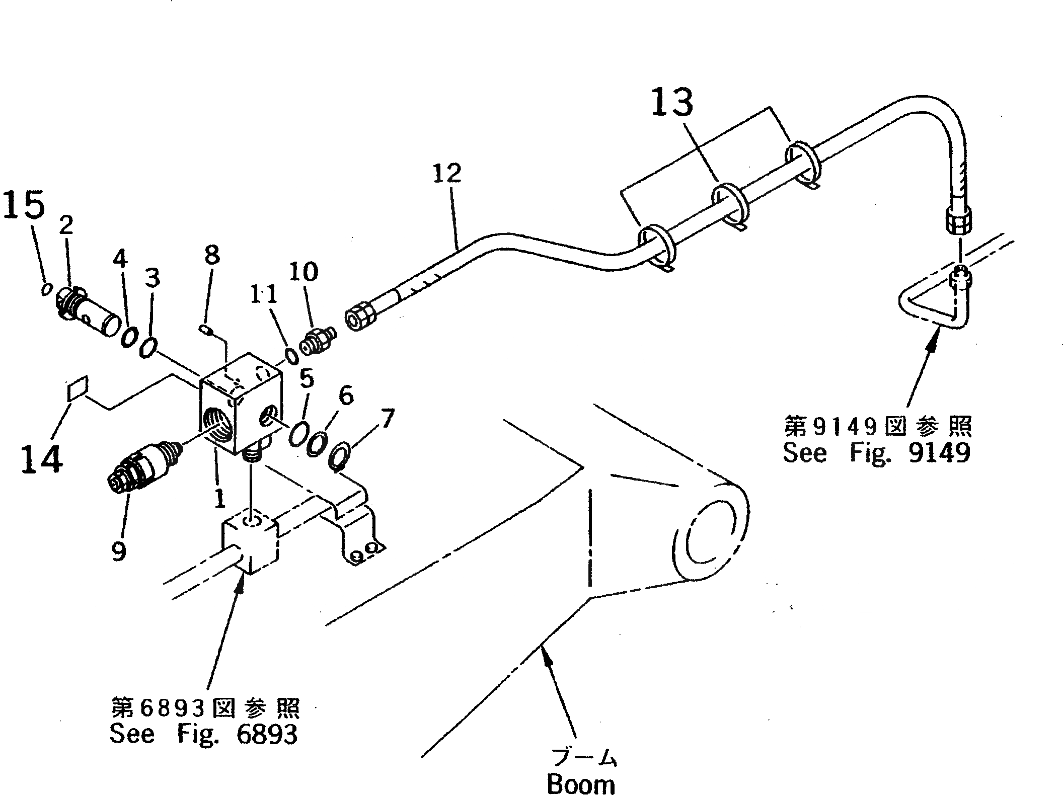 Схема запчастей Komatsu PW100S-3B - ГИДРОЛИНИЯ (CHANGE КЛАПАН) (ROAD CONSTRUCTION СПЕЦ-Я.)(№8-) УПРАВЛ-Е РАБОЧИМ ОБОРУДОВАНИЕМ