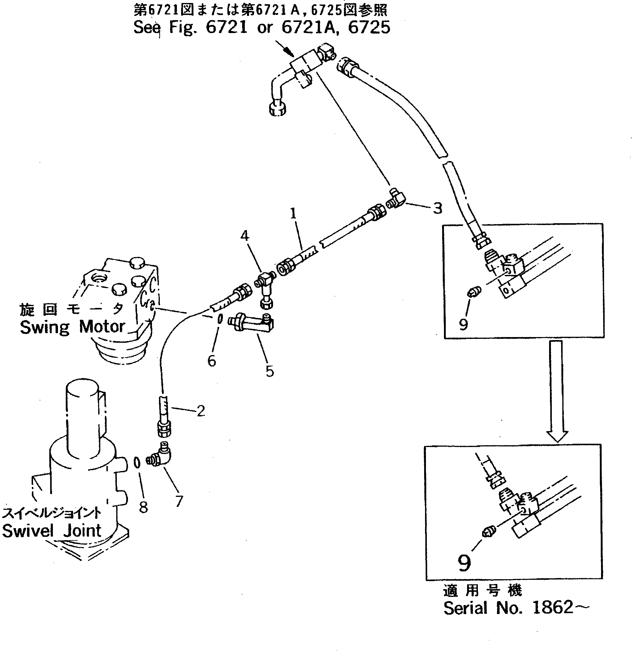 Схема запчастей Komatsu PW100S-3 - ГИДРОЛИНИЯ (ВОЗВРАТ.) (ДЛЯ ОПОР ЛЕВ.¤ ПРАВ. INDEPENDENT MOVEMENT)(№-) УПРАВЛ-Е РАБОЧИМ ОБОРУДОВАНИЕМ