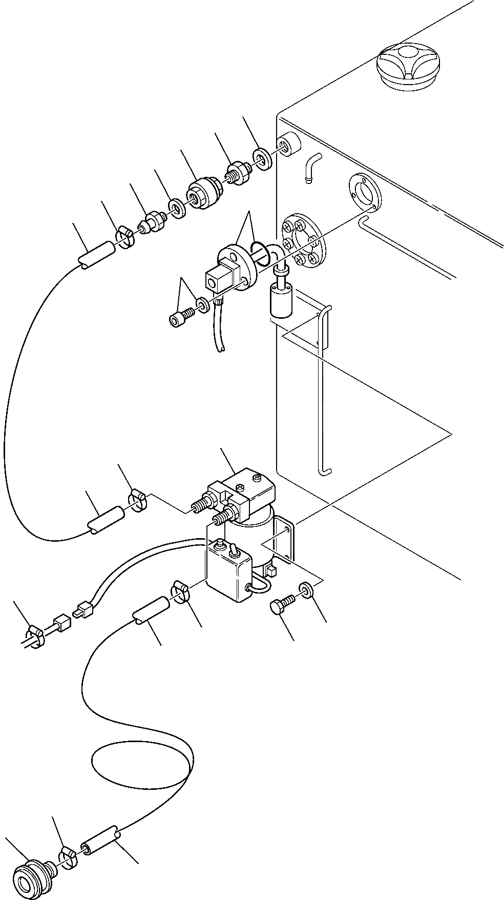 Схема запчастей Komatsu PW110R-1 - НАСОС ДЛЯ АВТОМАТИЧ. ТОПЛ. ЗАПРАВКИ КОМПОНЕНТЫ ДВИГАТЕЛЯ И ЭЛЕКТРИКА