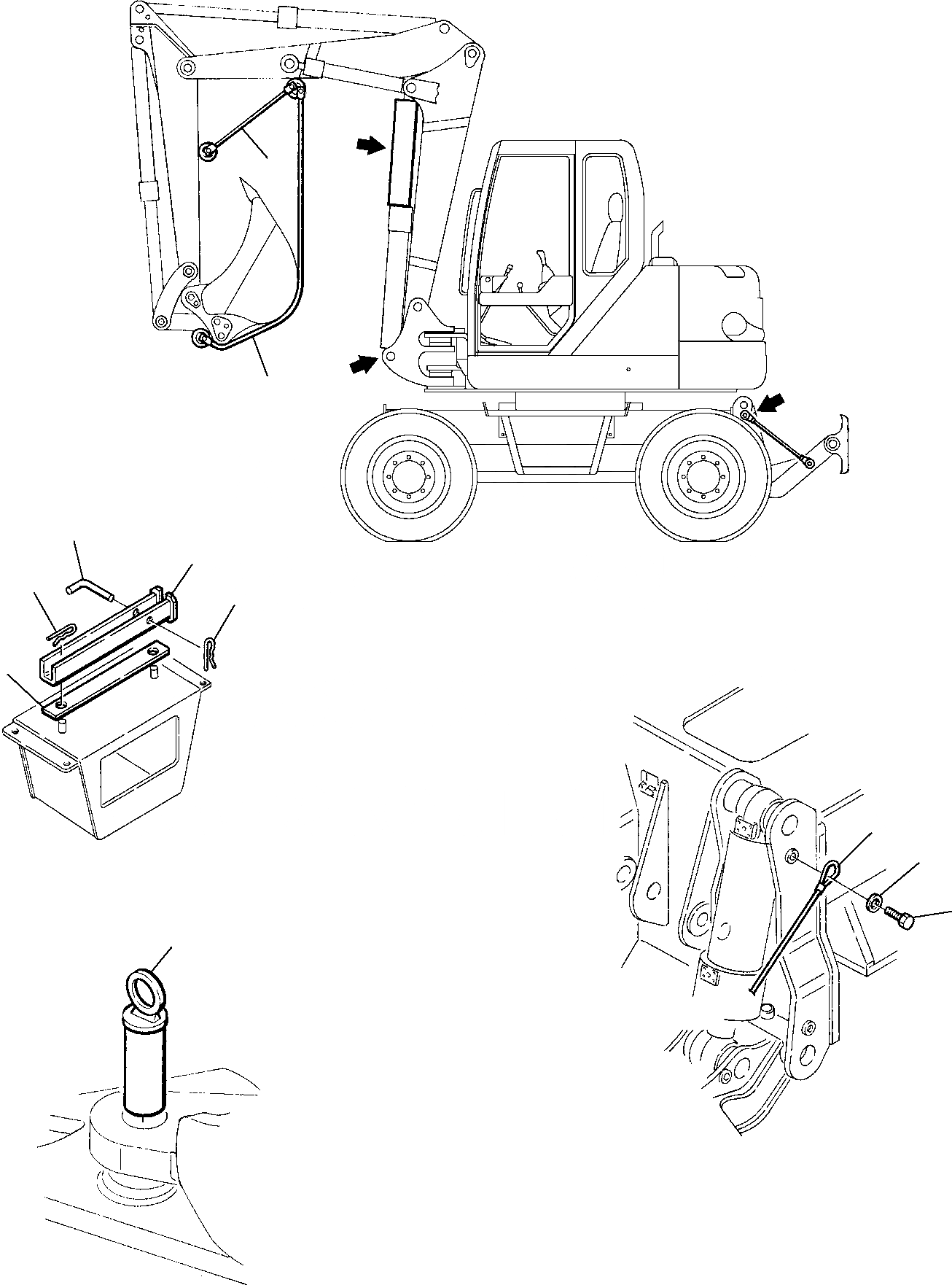 Схема запчастей Komatsu PW110R-1 - ОБОРУД-Е МАРКИРОВКА