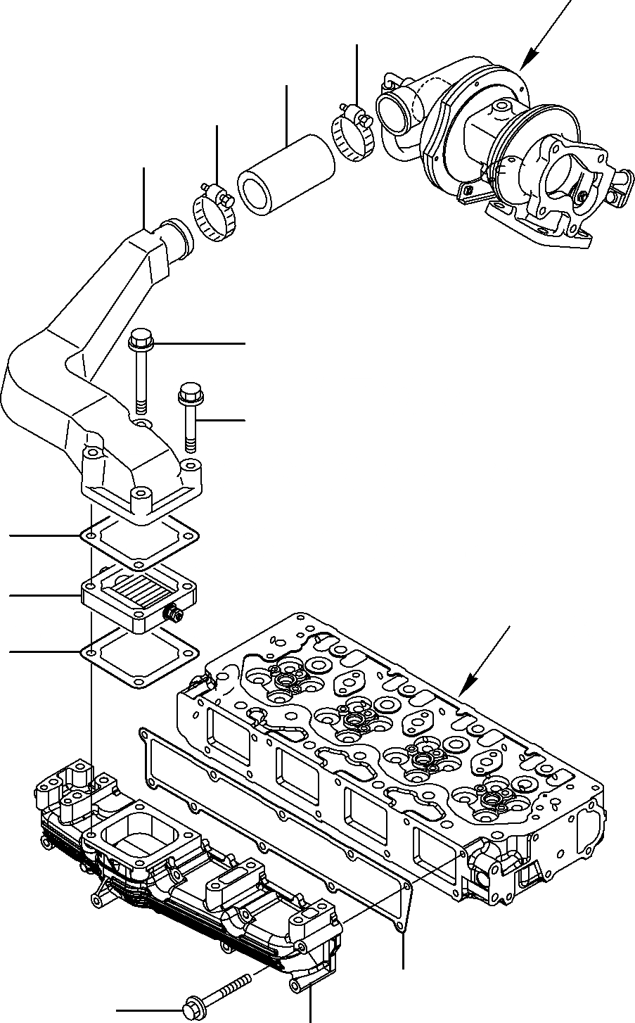 Схема запчастей Komatsu PW110R-1 - ТРУБОПРОВОД ВПУСКА ВОЗДУХА ДВИГАТЕЛЬ