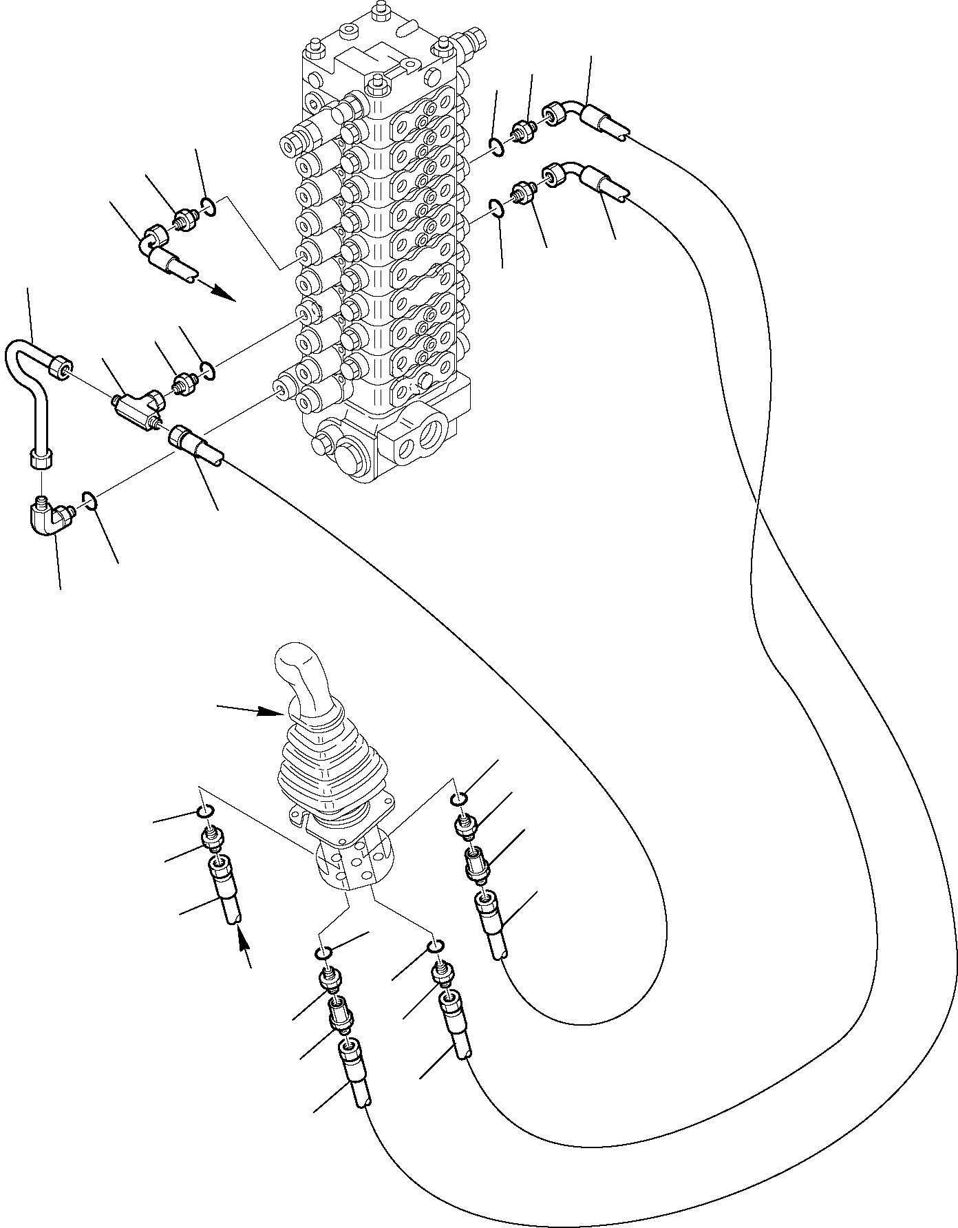 Схема запчастей Komatsu PW110R-1 - ГИДРОЛИНИЯ (СТРЕЛА И КОВШ КЛАПАН PPCЛИНИЯ) (/) СИСТЕМА УПРАВЛЕНИЯ И ОСНОВНАЯ РАМА