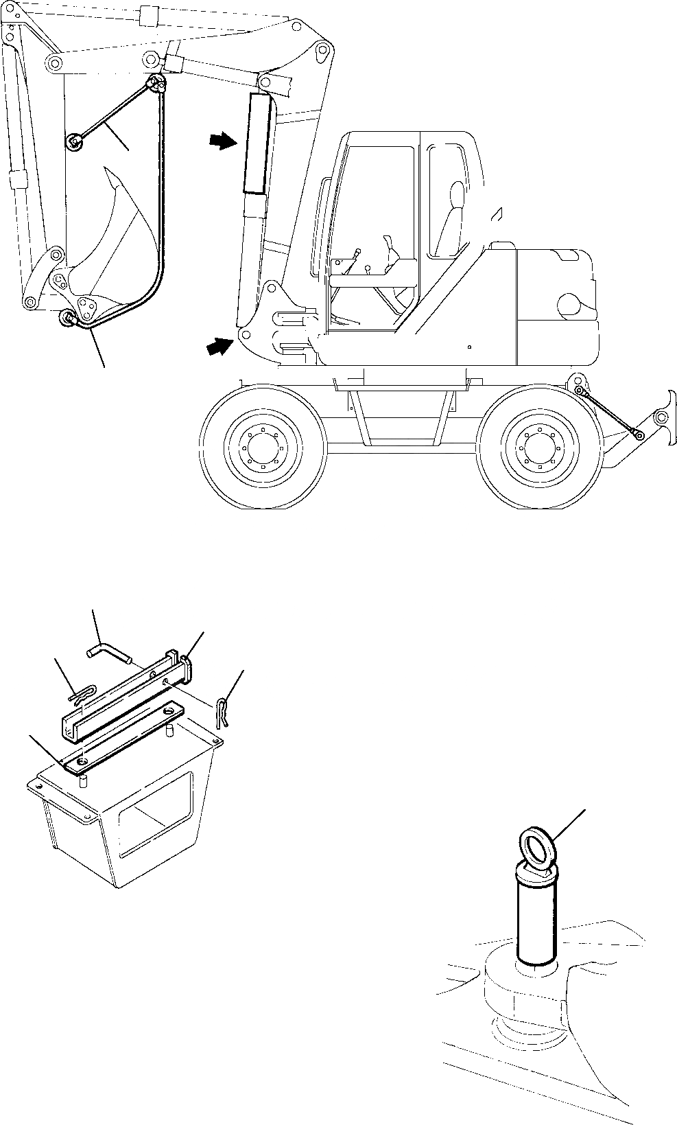 Схема запчастей Komatsu PW110R-1 - ОБОРУД-Е ДЛЯ ДОРОЖН. ДВИЖЕН. (/) МАРКИРОВКА