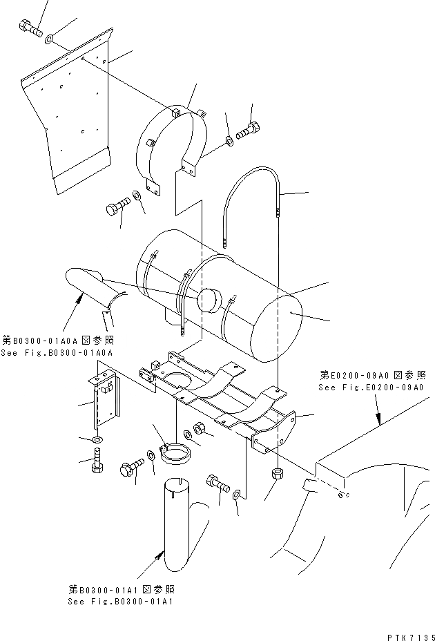 Схема запчастей Komatsu PW128UU-1 - ВЫПУСКН. (КОРПУС) (WAY)(№-) КОМПОНЕНТЫ ДВИГАТЕЛЯ