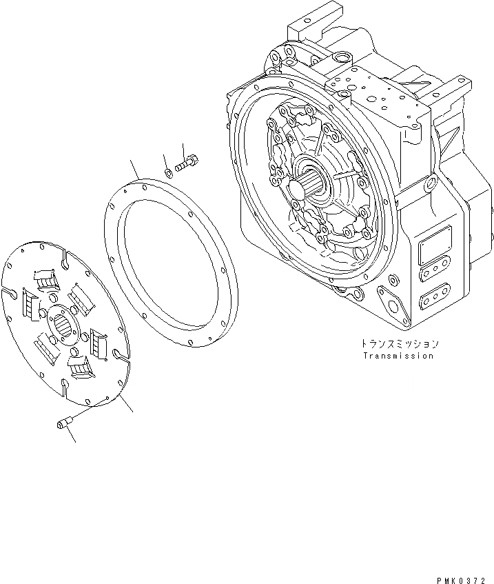 Схема запчастей Komatsu PW128UU-1 - МЕХ-М ОТБОРА МОЩНОСТИ КОМПОНЕНТЫ ДВИГАТЕЛЯ