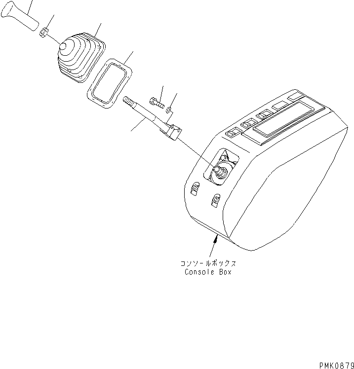 Схема запчастей Komatsu PW128UU-1 - ОСНОВН. КОНСТРУКЦИЯ (РЫЧАГ) (ЛЕВ.) КАБИНА ОПЕРАТОРА И СИСТЕМА УПРАВЛЕНИЯ