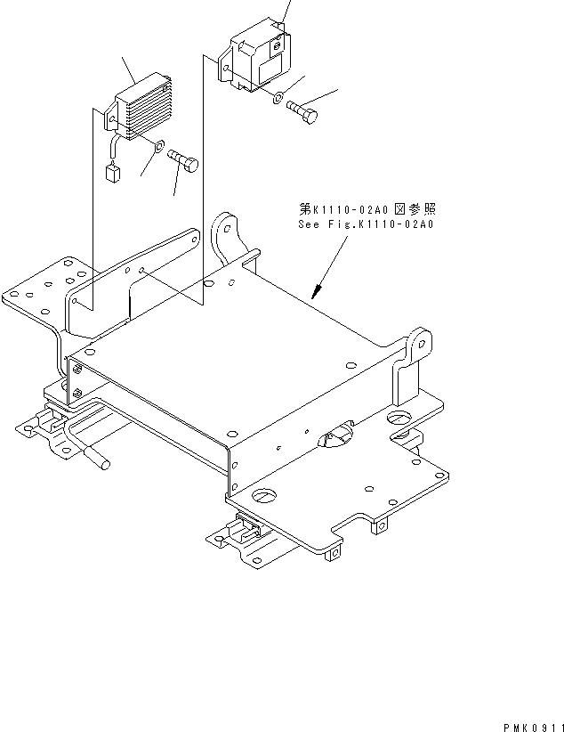 Схема запчастей Komatsu PW128UU-1 - КОНТРОЛЛЕР КАБИНА ОПЕРАТОРА И СИСТЕМА УПРАВЛЕНИЯ