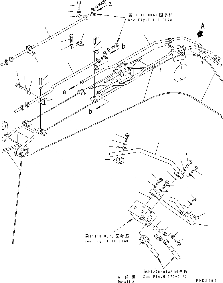 Схема запчастей Komatsu PW128UU-1 - MONO СТРЕЛА (НАВЕСНОЕ ОБОРУД-Е) (ДЛЯ -ACTUATER НАВЕСН. ОБОРУД)(№-) РАБОЧЕЕ ОБОРУДОВАНИЕ