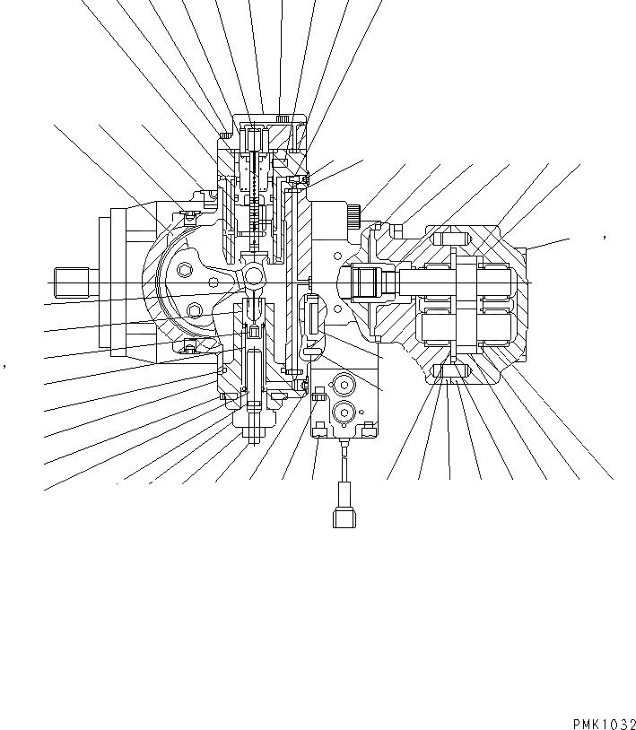 Схема запчастей Komatsu PW128UU-1 - ОСНОВН. НАСОС (/) ОСНОВН. КОМПОНЕНТЫ И РЕМКОМПЛЕКТЫ