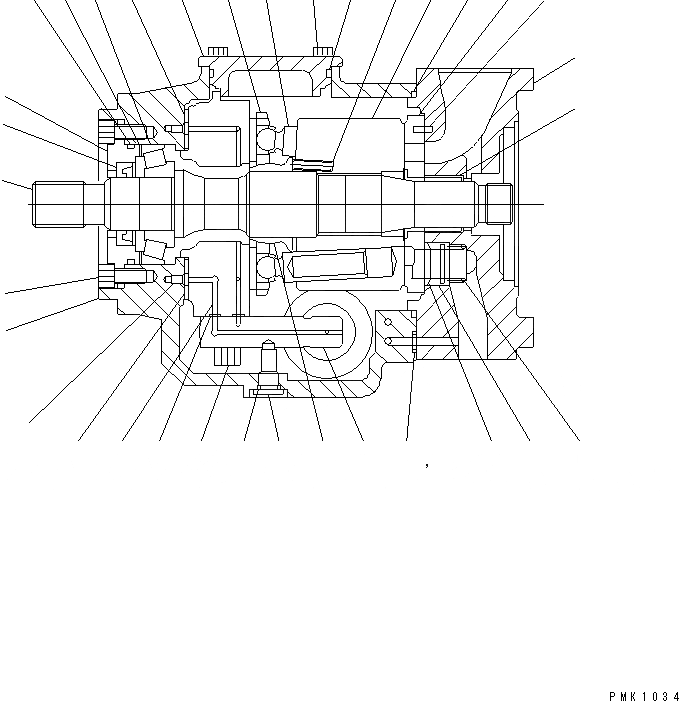 Схема запчастей Komatsu PW128UU-1 - ОСНОВН. НАСОС (/) ОСНОВН. КОМПОНЕНТЫ И РЕМКОМПЛЕКТЫ