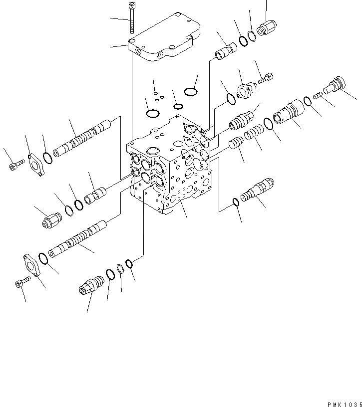 Схема запчастей Komatsu PW128UU-1 - ХОД КЛАПАН (/) ОСНОВН. КОМПОНЕНТЫ И РЕМКОМПЛЕКТЫ
