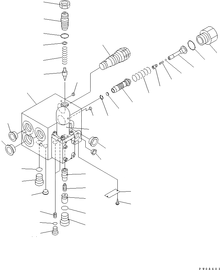 Схема запчастей Komatsu PW128UU-1 - ЗАГРУЗОЧН. КЛАПАН(№-) ОСНОВН. КОМПОНЕНТЫ И РЕМКОМПЛЕКТЫ